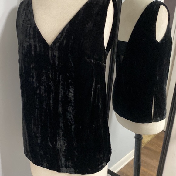 FRENCH CONNECTION BLACK VELVET LAYERING OVERSIZED PIECE NEW YEARS EVE PARTY TOP - Picture 3 of 12